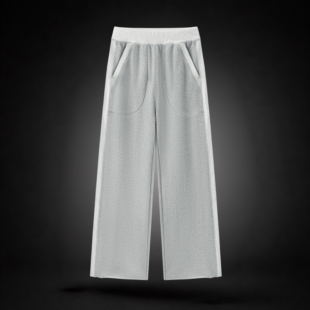Teonne Mitchell Women's Block Raw Hem Sweatpants