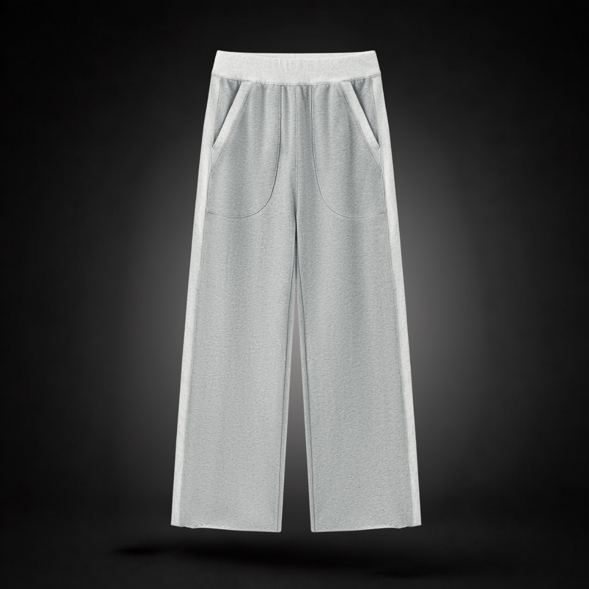 Teonne Mitchell Women's Block Raw Hem Sweatpants