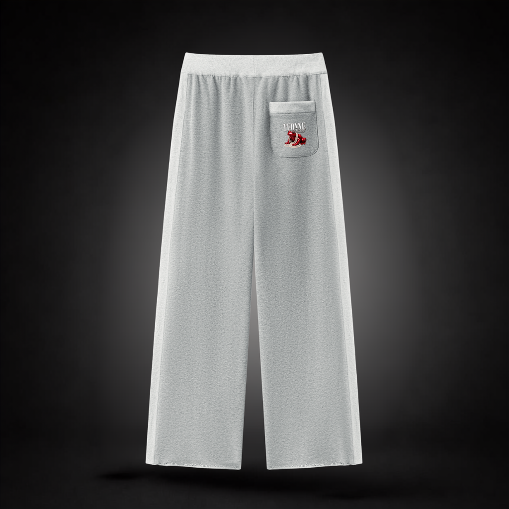 Teonne Mitchell Women's Block Raw Hem Sweatpants
