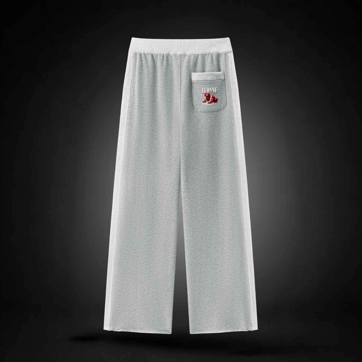 Teonne Mitchell Women's Block Raw Hem Sweatpants