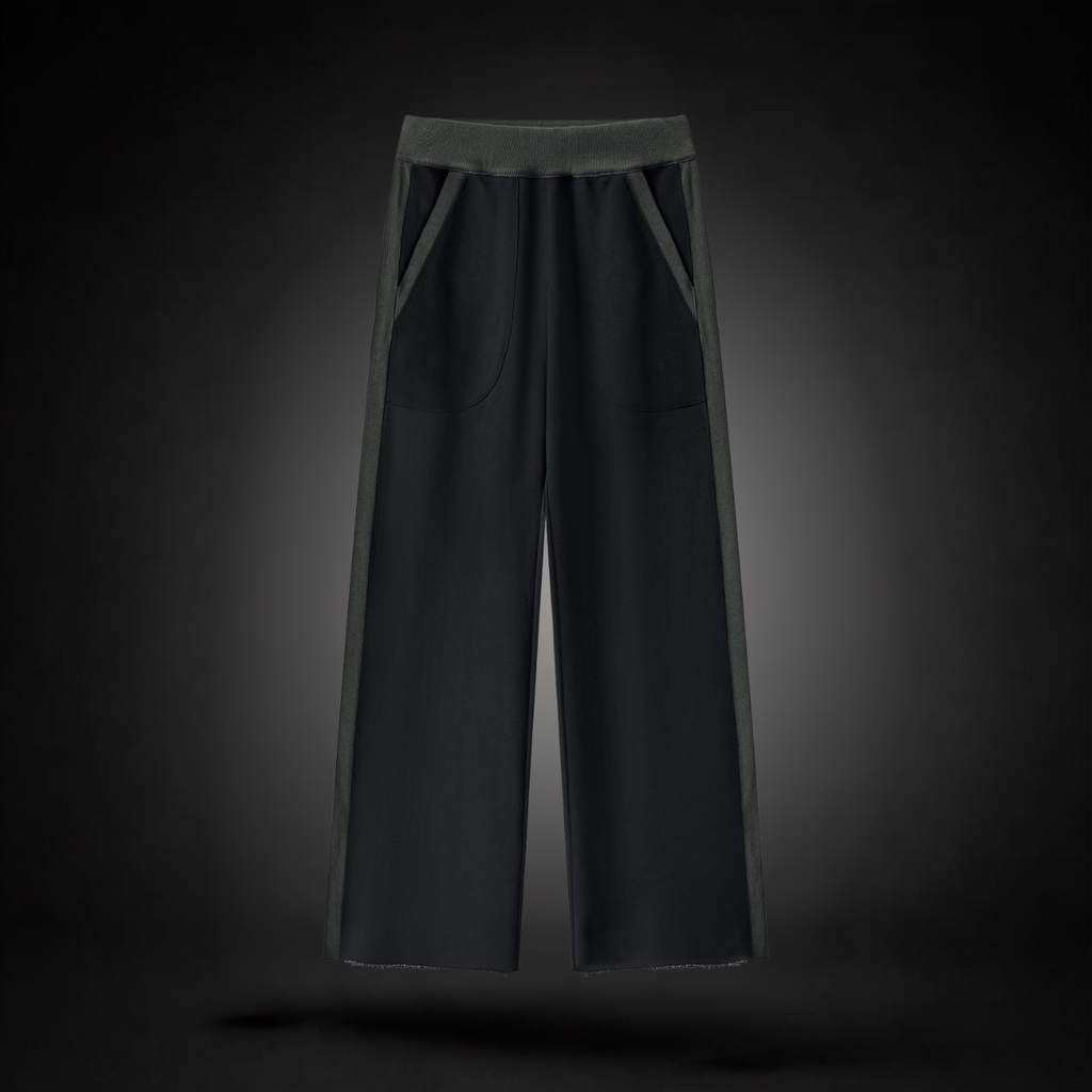 Teonne Mitchell Women's Block Raw Hem Sweatpants