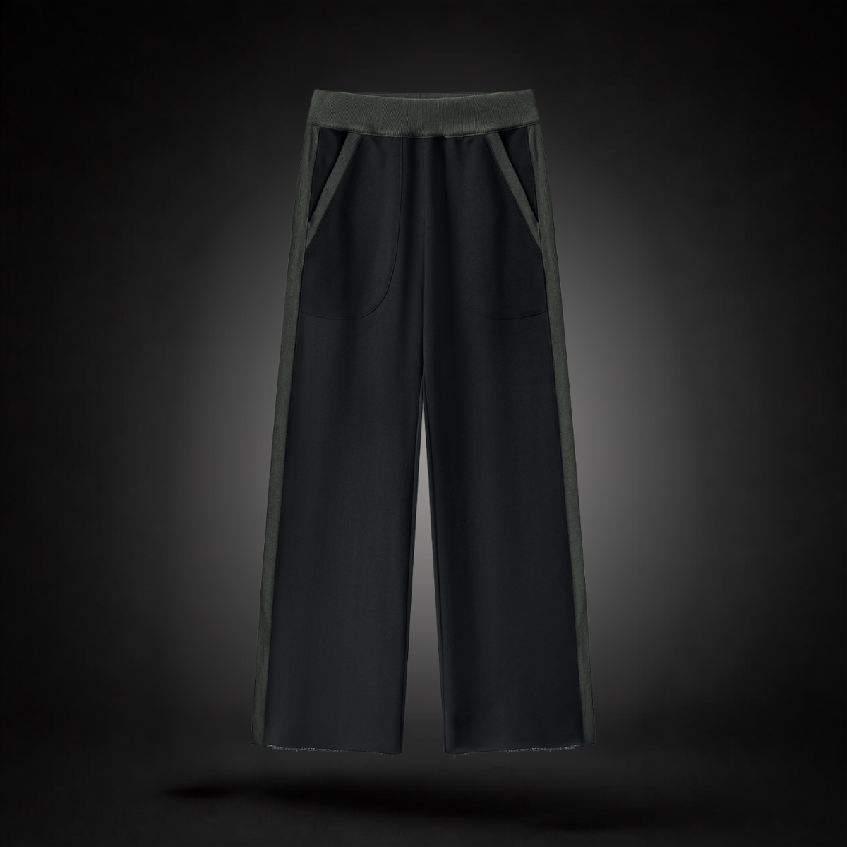 Teonne Mitchell Women's Block Raw Hem Sweatpants